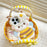 For iPhone 16 Pro Max Silicone Case Bee Sheep Design Shockproof Phone Back Cover - 2