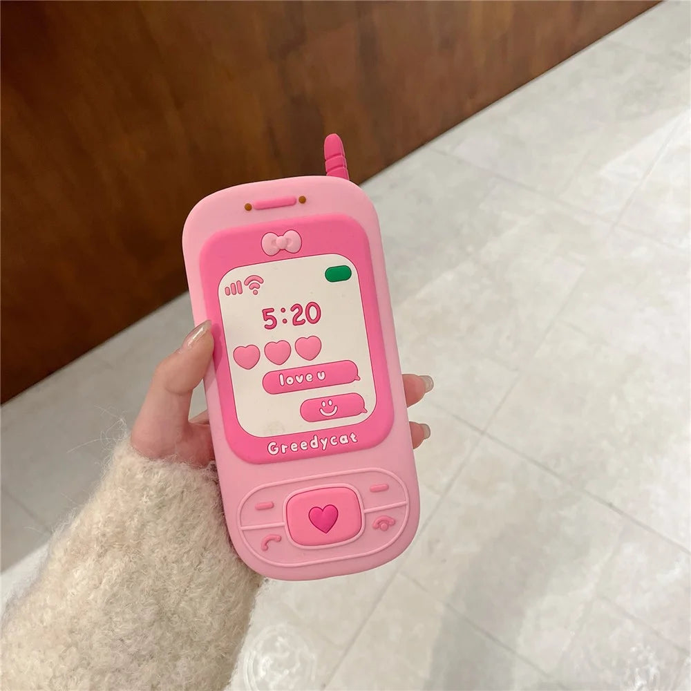 For iPhone 16 Pro Max Silicone Case Sliding Phone Design Shockproof Phone Back Cover with Mirror - 5