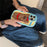 For iPhone 16 Pro Silicone Case Cute Hairy Leg Strongman Design Shockproof Phone Back Cover - 6