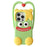 For iPhone 16 Pro Max Silicone Case Cute Heart Monster Design Shockproof Phone Back Cover - Green - 1
