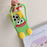 For iPhone 16 Pro Max Silicone Case Cute Heart Monster Design Shockproof Phone Back Cover - Green - 3
