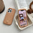 For iPhone 16 Pro Max Silicone Case Cute Sleeping Milk Tea Bear Design Shockproof Phone Back Cover - 3