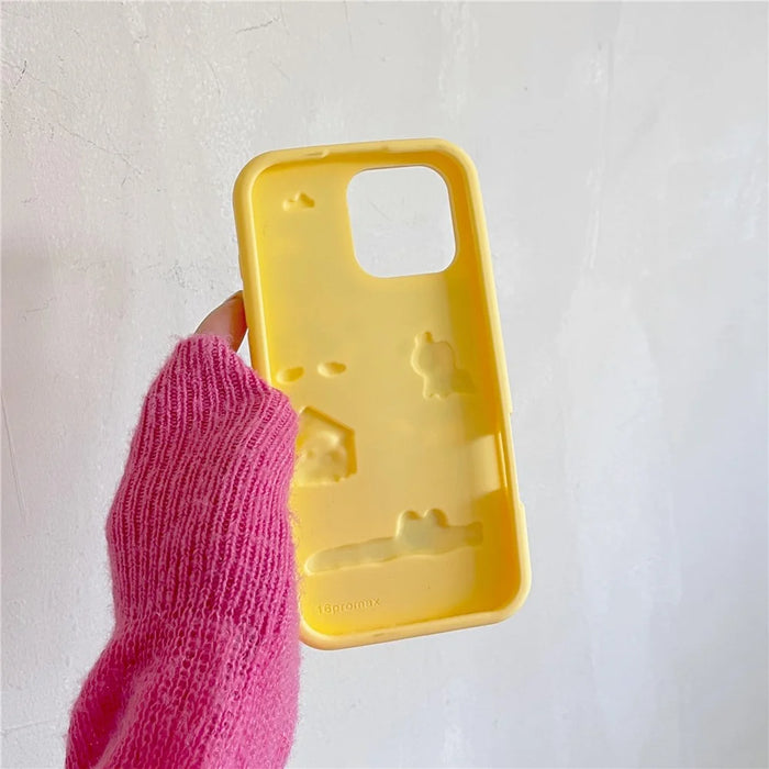 For iPhone 16 Pro Max Silicone Case Cute Animal Farm Design Shockproof Phone Back Cover - 3