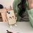For iPhone 15 Silicone Case Cute Design Shockproof Phone Back Cover - Light Toast - 2
