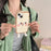 For iPhone 15 Silicone Case Cute Design Shockproof Phone Back Cover - Light Toast - 3