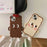 For iPhone 15 Silicone Case Cute Design Shockproof Phone Back Cover - Light Toast - 7