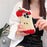 For iPhone 16 Pro Max Silicone Case Cute Eaten Apple Design Shockproof Phone Back Cover - 4