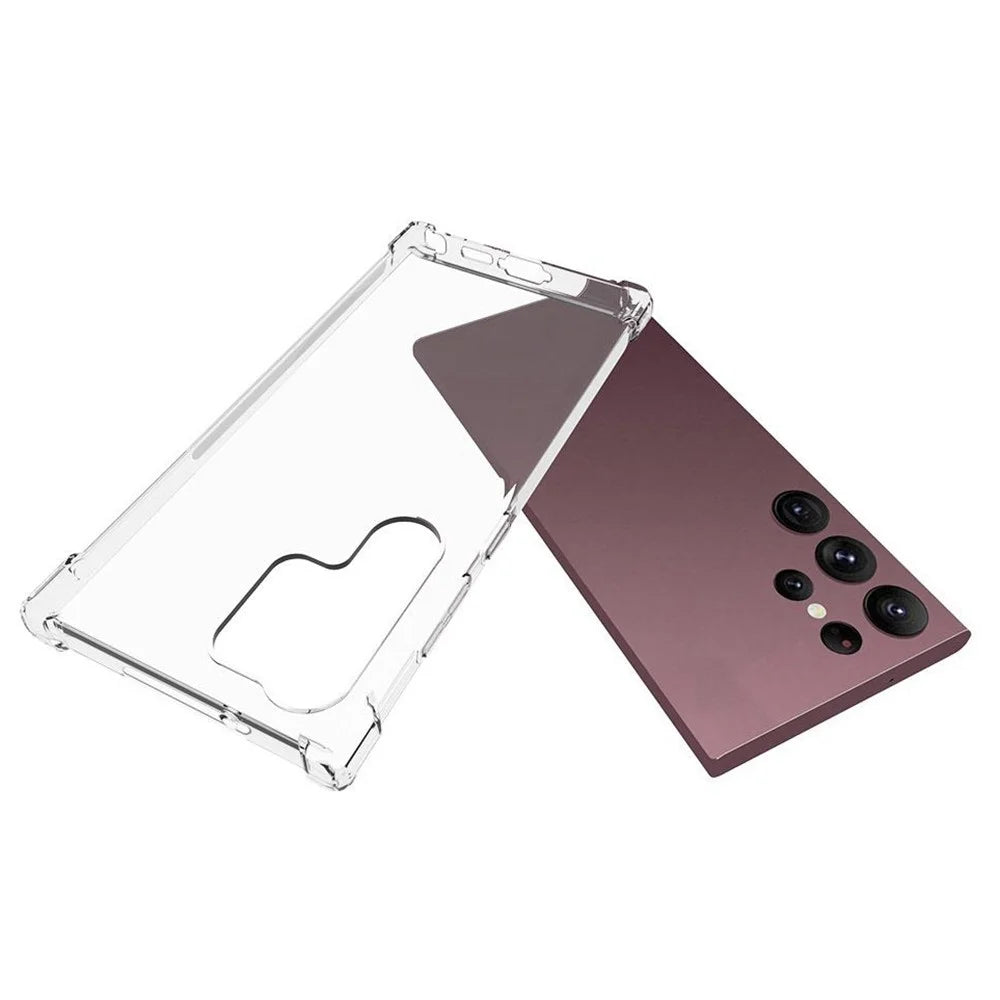 For Samsung Galaxy S23 Ultra Shock Absorbing Soft TPU Phone Case Non-slip Anti-scratch Mobile Phone Back Cover - 2