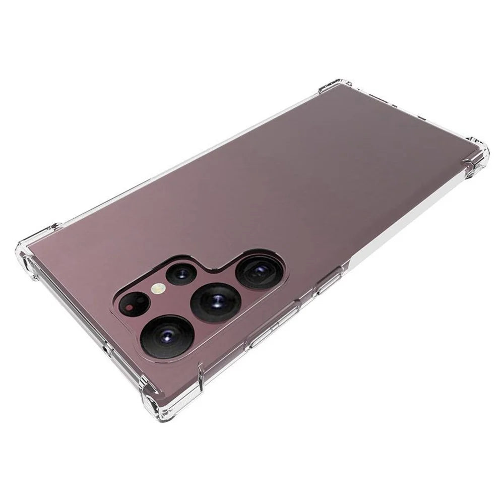 For Samsung Galaxy S23 Ultra Shock Absorbing Soft TPU Phone Case Non-slip Anti-scratch Mobile Phone Back Cover - 3