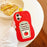 For iPhone 16 Silicone Case Cute Ketchup Bottle Design Shockproof Phone Back Cover - 2