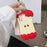 For iPhone 15 Pro Silicone Case Cute Eaten Apple Design Shockproof Phone Back Cover - 7