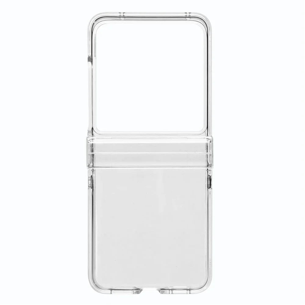 For Samsung Galaxy Z Flip7 5G Shockproof Case Crystal Clear PC Phone Shell 3-Piece Design Phone Cover - 2