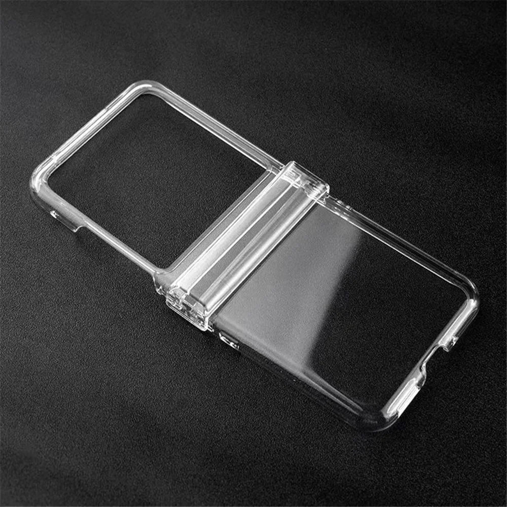 For Samsung Galaxy Z Flip7 5G Shockproof Case Crystal Clear PC Phone Shell 3-Piece Design Phone Cover - 3
