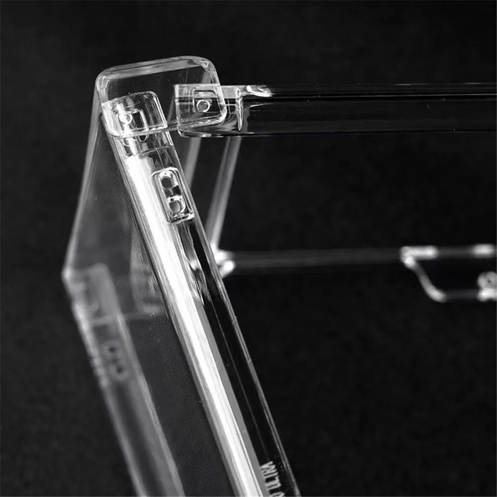 For Samsung Galaxy Z Flip7 5G Shockproof Case Crystal Clear PC Phone Shell 3-Piece Design Phone Cover - 6