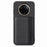 For Realme 14 Pro 5G Case RFID Blocking Carbon Fiber Leather Phone Back Cover with Card Holder - Black - 1