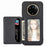 For Realme 14 Pro 5G Case RFID Blocking Carbon Fiber Leather Phone Back Cover with Card Holder - Black - 3