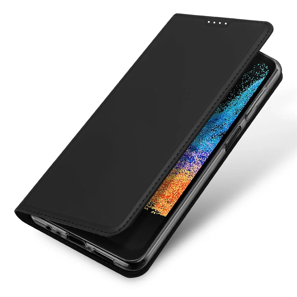 DUX DUCIS For Samsung Galaxy XCover7 Pro Case  Skin Pro Series Leather Stand Cover Card Holder - Black - 4