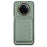For Realme 14 Pro 5G Case Magnetic Detachable Card Holder Phone Back Cover - Green - 1