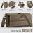 CASEME For iPhone 17e / 16e Case  C39 RFID Blocking Zipper Wallet Stand Leather Cover with Strap - Brown - 4