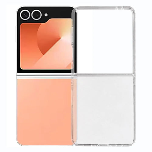 For Samsung Galaxy Z Flip7 5G Case Slim Hard PC Shockproof Phone Back Cover - Transparent - 1