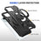 For iPhone 15 Case Compatible with MagSafe Kickstand TPU PC Phone Cover - Black - 5