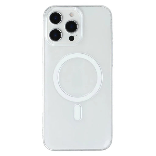 JAUCASE For iPhone 15 Pro Crystal Clear Case Compatible with MagSafe Hard PC Phone Back Cover - 1