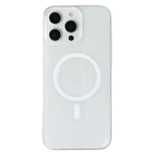 JAUCASE For iPhone 16 Pro Crystal Clear Case Compatible with MagSafe Hard PC Phone Back Cover - 1