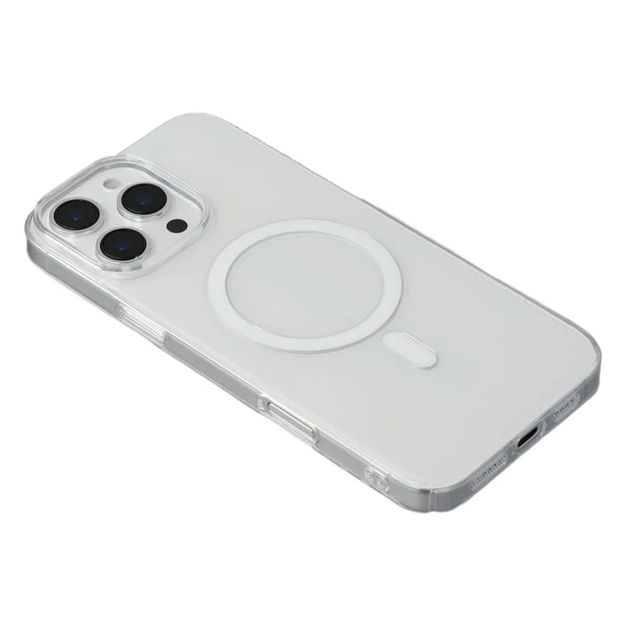 JAUCASE For iPhone 16 Pro Crystal Clear Case Compatible with MagSafe Hard PC Phone Back Cover - 3