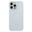 JAUCASE For iPhone 15 Pro Magnetic Case Rhinestone Decor Lens Frame TPU + PC Phone Back Cover - White - 1