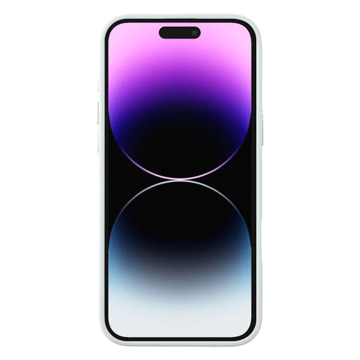 JAUCASE For iPhone 14 Pro Magnetic Case Rhinestone Decor Lens Frame TPU + PC Phone Back Cover - White - 2