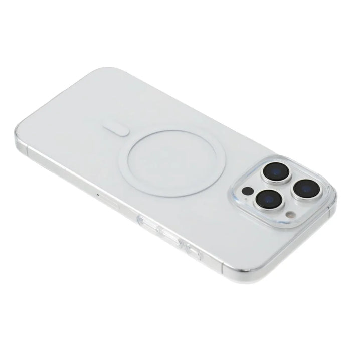 JAUCASE For iPhone 15 Pro Max Magnetic Case Hard PC Clear Back Phone Cover - Transparent - 4