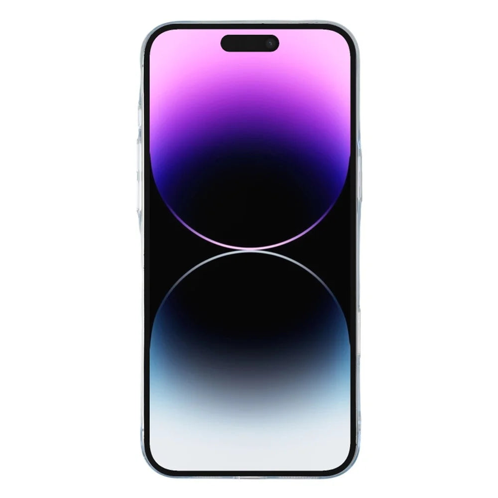 JAUCASE For iPhone 14 Pro Magnetic Case Hard PC Clear Back Phone Cover - Transparent - 2