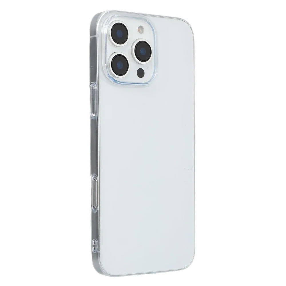 JAUCASE For iPhone 16 Pro Max Case Anti Drop Hard PC Clear Back Phone Cover - Transparent - 1