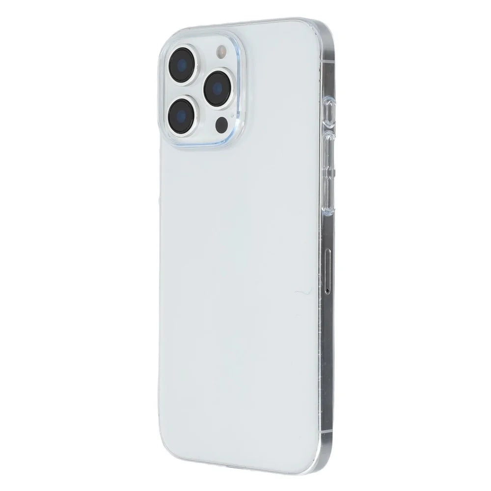 JAUCASE For iPhone 15 Pro Max Case Anti Drop Hard PC Clear Back Phone Cover - Transparent - 3