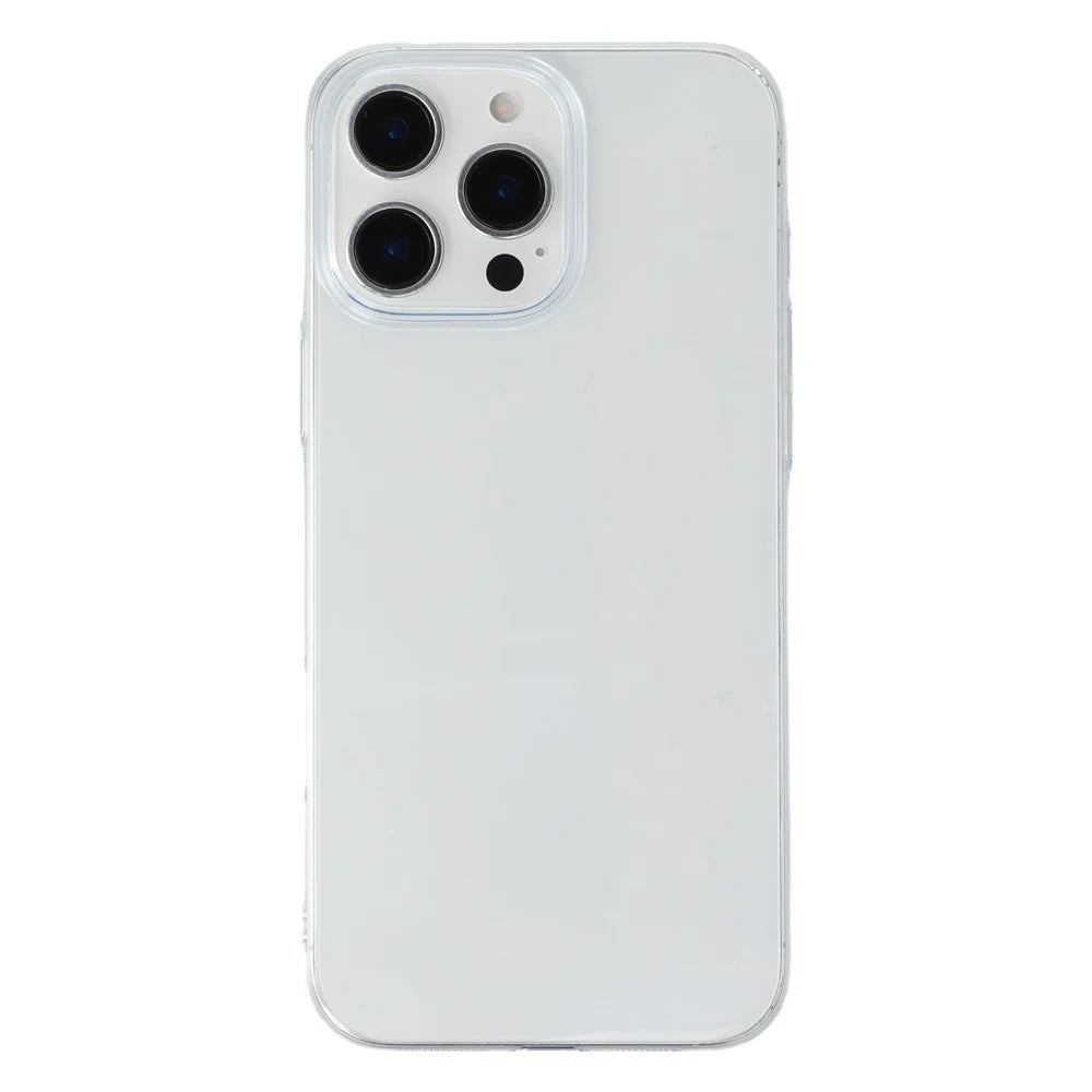 JAUCASE For iPhone 14 Pro Case Anti Drop Hard PC Clear Back Phone Cover - Transparent - 1
