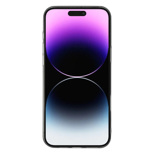 JAUCASE For iPhone 14 Pro Case Matte Clear Hard PC Phone Back Cover - Transparent Black - 2