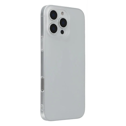 JAUCASE For iPhone 16 Pro Case Matte Clear Hard PC Phone Back Cover - Transparent - 1