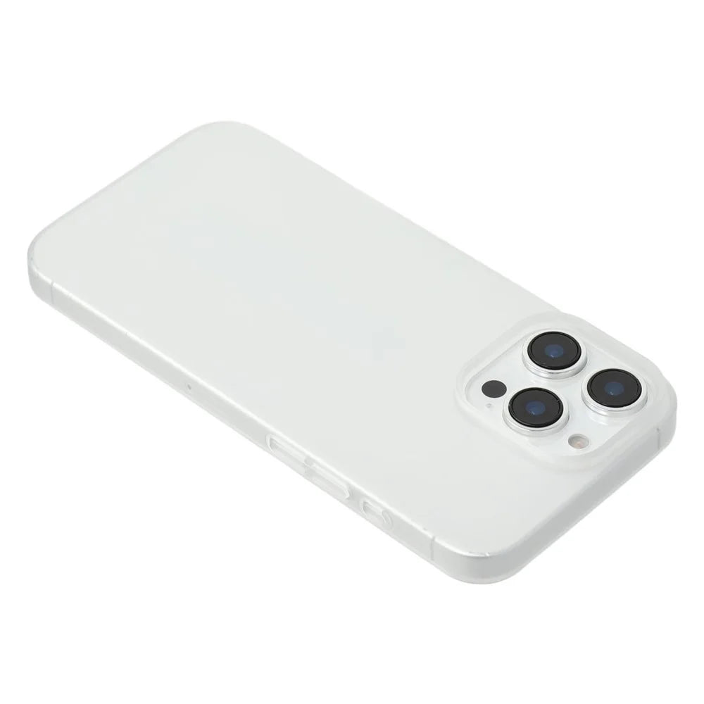 JAUCASE For iPhone 16 Pro Case Matte Clear Hard PC Phone Back Cover - Transparent - 6