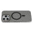 JAUCASE For iPhone 16 Pro Magnetic Case Matte Clear Hard PC Phone Back Cover - Black - 1