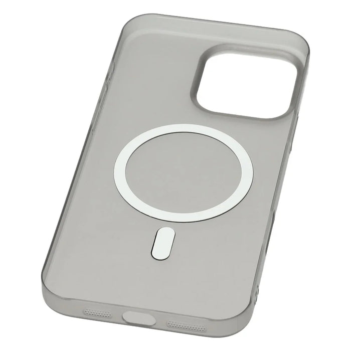 JAUCASE For iPhone 16 Pro Magnetic Case Matte Clear Hard PC Phone Back Cover - Black - 7