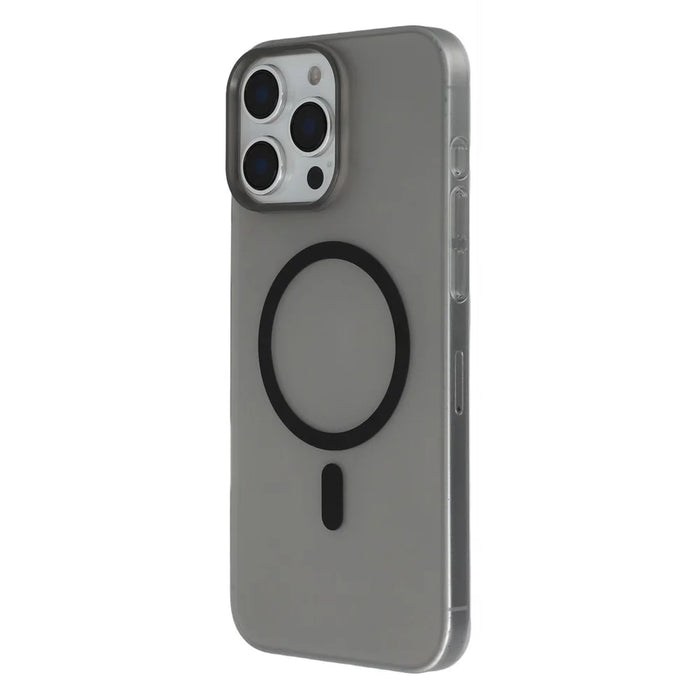 JAUCASE For iPhone 16 Pro Max Magnetic Case Matte Clear Hard PC Phone Back Cover - Black - 4