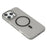 JAUCASE For iPhone 16 Pro Max Magnetic Case Matte Clear Hard PC Phone Back Cover - Black - 6