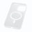 JAUCASE For iPhone 15 Pro Magnetic Case Matte Clear Hard PC Phone Back Cover - White - 5
