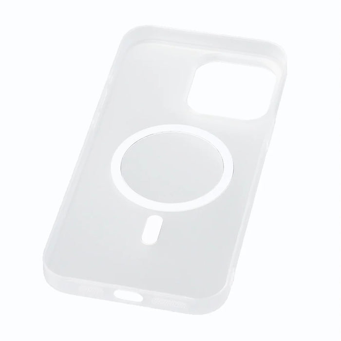 JAUCASE For iPhone 15 Pro Magnetic Case Matte Clear Hard PC Phone Back Cover - White - 5