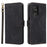 For Doro 8100 / 8200 Case Wallet RFID Blocking PU Leather Phone Cover Stand with Strap - Black - 1
