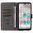 For Doro 8100 / 8200 Case Wallet RFID Blocking PU Leather Phone Cover Stand with Strap - Black - 2