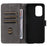 For Doro 8100 / 8200 Case Wallet RFID Blocking PU Leather Phone Cover Stand with Strap - Black - 3
