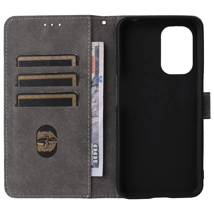 For Doro 8100 / 8200 Case Wallet RFID Blocking PU Leather Phone Cover Stand with Strap - Black - 3