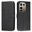 For Infinix Note 50s 5G Case Leather Stand Protective Phone Cover - Black - 1