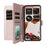 For Nothing CMF Phone 2 Pro Case with Shoulder / Wrist Strap Leather Phone Cover Stand Wallet - Pink - 2